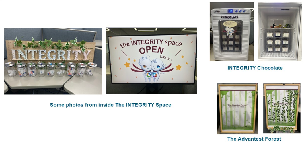 Some photos from inside The INTEGRITY Space, INTEGRITY Chocolate, The Advantest Forest